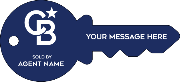 Key Shaped Agent Sign Panel, 16h x 35w, 3MM Aluminum Composite